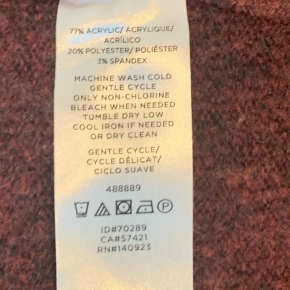 Loft burgundy cardigan sweater - Picture 5 of 8